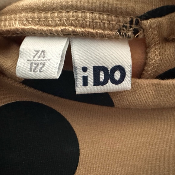 I DO ITALY - Caramel with Black Polka Dot Flannel Dress - Picture 3 of 5